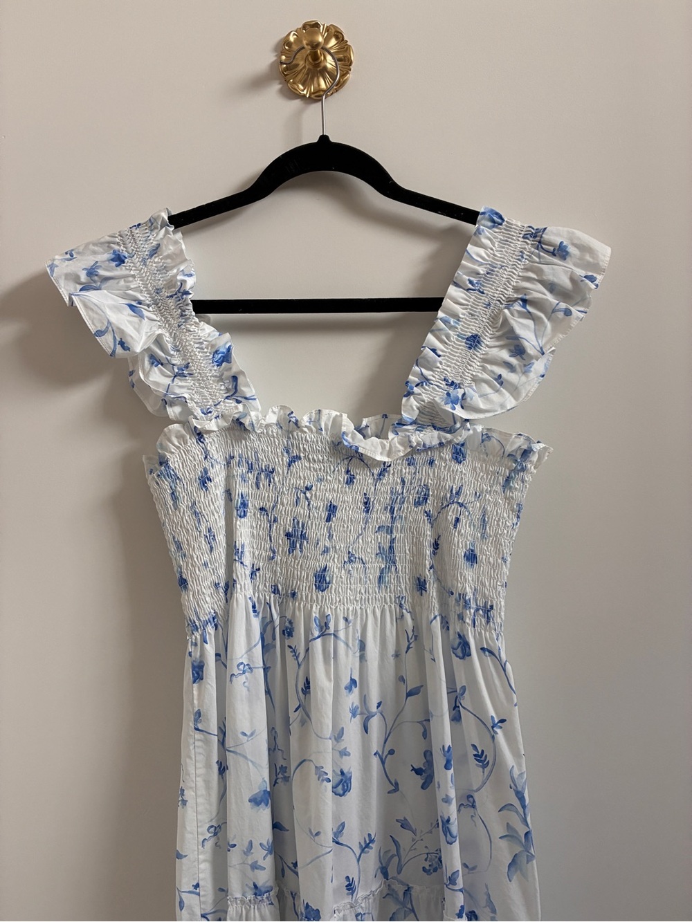 Hill House Ellie Nap Dress - Blue Botanical Print - Picture 4 of 6